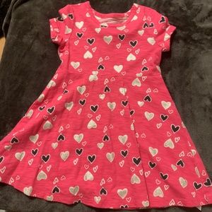 pink heart dress